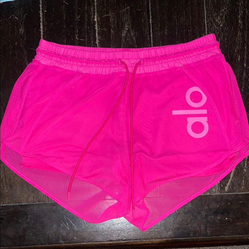 ALO Yoga Women's Bright Pink Athletic Shorts